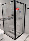 Aluminiowe drzwi do prysznica z panelem zwrotnym 1M szerokość 1,9M wysokość